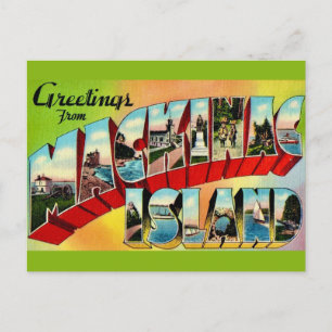 Mackinac Island Greetings Postcard