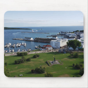 Mackinac Island & Harbor, Michigan Mouse Mat
