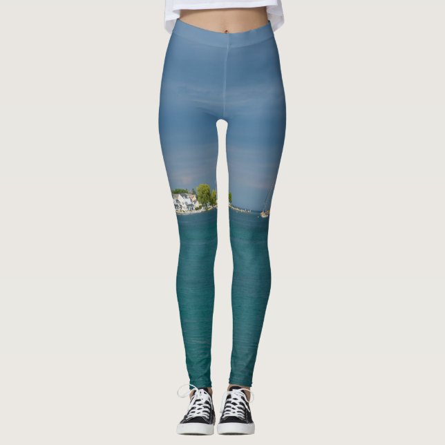 Mackinac Island Harbour Leggings (Front)