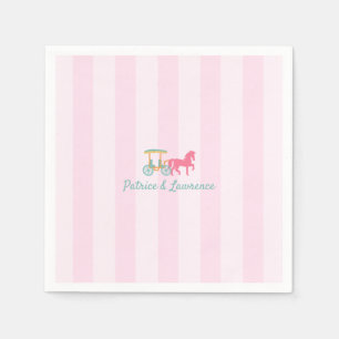 Mackinac Island Horse Drawn Carriage Wedding Napkin