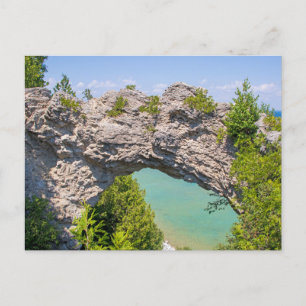 Mackinac Island Michigan Arch Rock Postcard