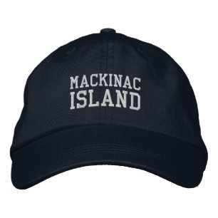 Mackinac Island Michigan Embroidered Baseball Hat