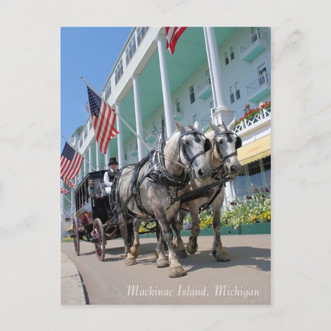 Mackinac Island, Michigan - Grand Hotel Postcard (Front)