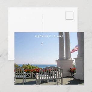 Mackinac Island Michigan Grand Hotel Postcard