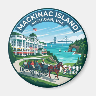 Mackinac Island Michigan Magnet