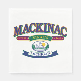 Mackinac Island Michigan Napkin