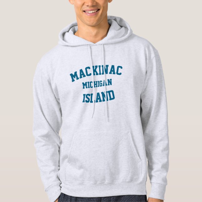 Mackinac Island Michigan Printed Hoodie (Front)