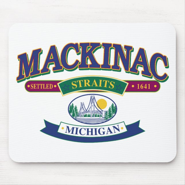 Mackinac Island Mouse Mat (Front)