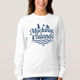 Mackinac Island Nautical Design Michigan Sweatshirt