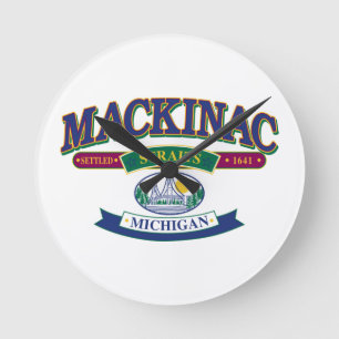 Mackinac Island Round Clock