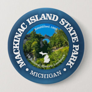 Mackinac Island SP 10 Cm Round Badge