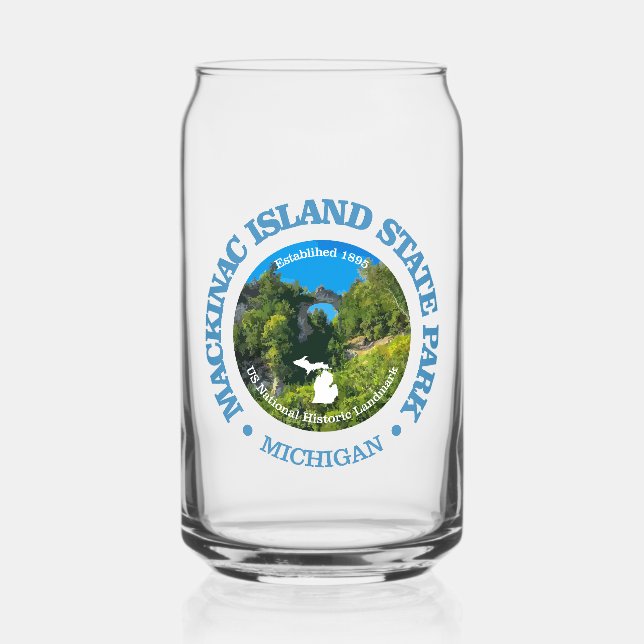 Mackinac Island SP Can Glass (Front)