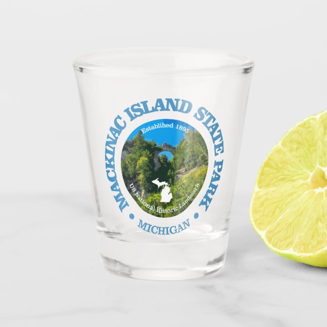 Mackinac Island SP Shot Glass (Front)