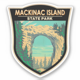 Mackinac Island State Park Michigan Arch Rock