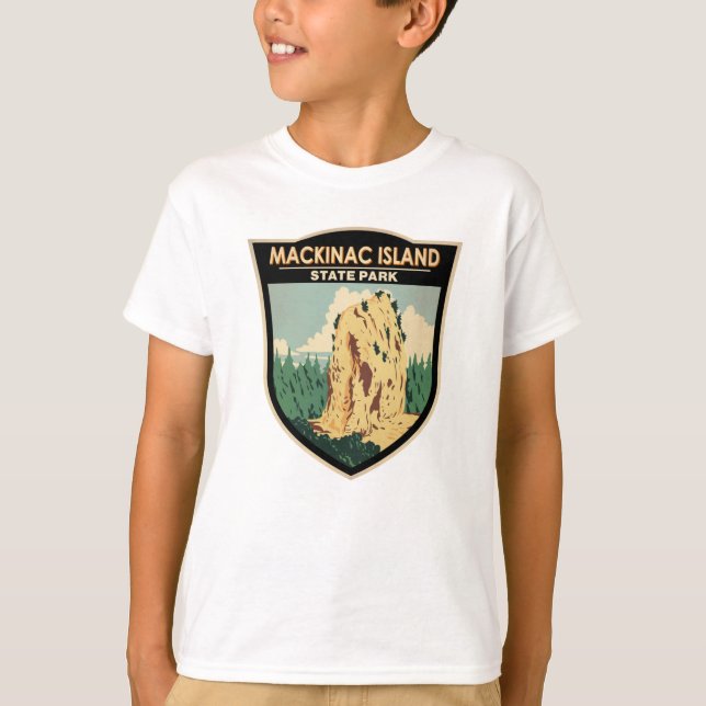 Mackinac Island State Park Michigan Sugar Loaf   T-Shirt (Front)