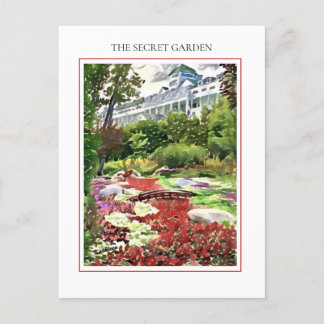 Mackinac Island The Secret Garden Postcard
