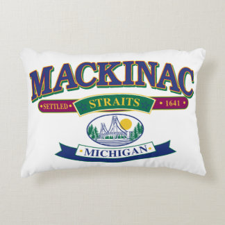 Mackinac Island The Straits Decorative Cushion