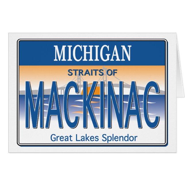 Mackinac License (Front Horizontal)