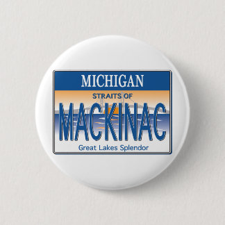 Mackinac License 6 Cm Round Badge
