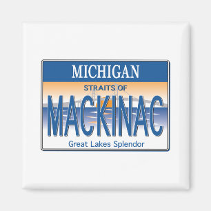 Mackinac License Magnet