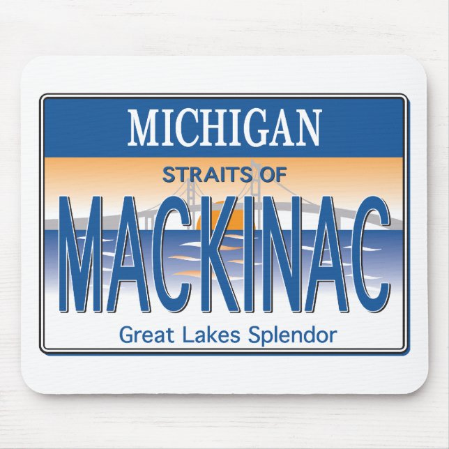 Mackinac License Mouse Mat (Front)