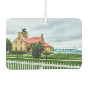 Mackinac Light and Bridge Car Air Freshener