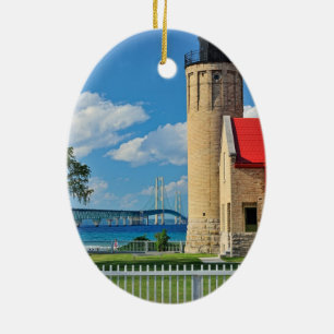 Mackinac Lighthouse Christmas Ornament
