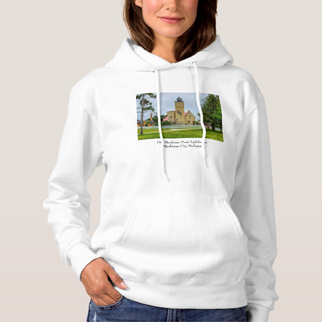 Mackinac Point Light Hoodie (Front)