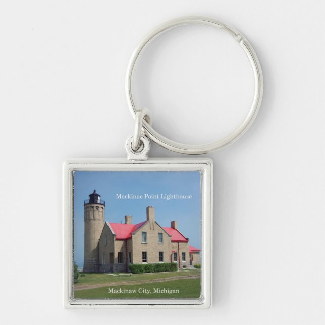 Mackinac Point Lighthouse premium key chain (Front)