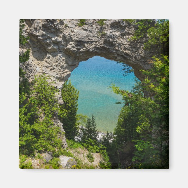 Mackinacs Arch Rock Magnet (Front)