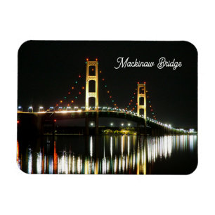 Mackinaw Bridge Flexible Photo Magnet