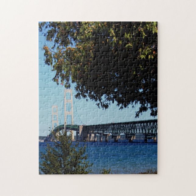 Mackinaw Bridge View Jigsaw Puzzle (Vertical)