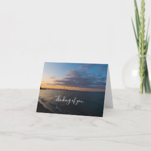 Mackinaw City Dusk Thinking Of You Card