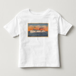 Mackinaw City, MI - View of City of Cheboygan Toddler T-Shirt