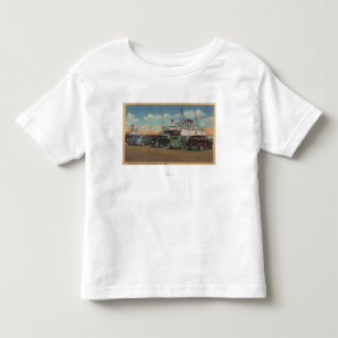 Mackinaw City, MI - View of MI State Ferry Dock Toddler T-Shirt