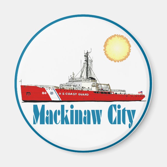 Mackinaw City Michigan Magnet (Front)