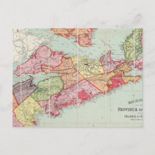 Mackinlay's map of the Province of Nova Scotia Postcard