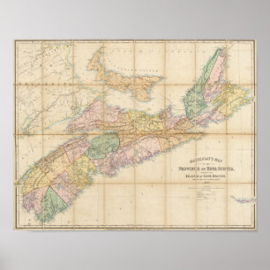 Mackinlay's map of the Province of Nova Scotia Poster
