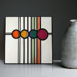 Mackintosh Art Deco Abstract Floral Wall Decor Cer Tile<br><div class="desc">This ceramic tile features bold geometric shapes and intricate floral patterns reminiscent of the iconic style of Mackintosh. He was a prominent Scottish architect, designer, and artist of the Art Nouveau movement. Clean lines, geometric shapes, and a strong sense of symmetry characterise his work. These elements are beautifully represented in...</div>