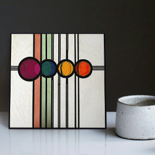 Mackintosh Art Deco Abstract Floral Wall Decor Cer Tile