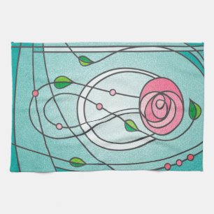 Mackintosh Rose Tea Towel
