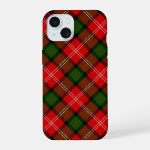 MacKintosh tartan red green plaid iPhone 15 Case
