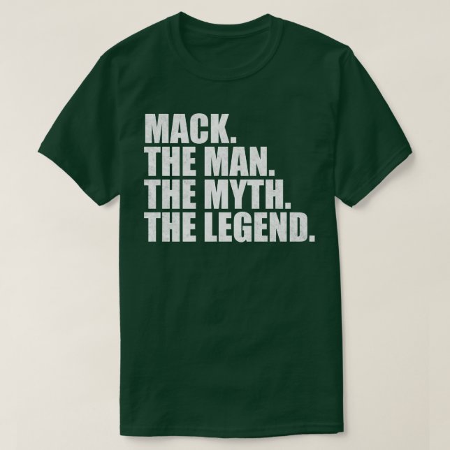 MackMack Name Mack given name T-Shirt (Design Front)