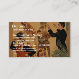 MacKnight, 'Hypnotist Fun Maker' Vintage Theatre Business Card