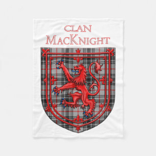 MacKnight Tartan Scottish Plaid Lion Rampant Fleece Blanket