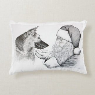 Macksie-and-Santa-LARGE Decorative Cushion
