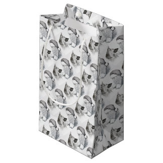 Macksie-and-Santa-LARGE Small Gift Bag