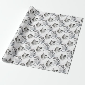 Macksie-and-Santa-LARGE Wrapping Paper