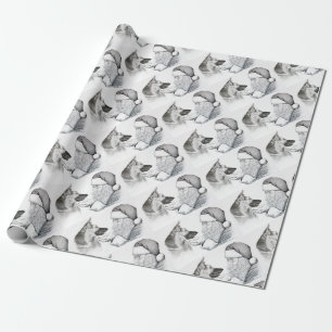 Macksie-and-Santa-LARGE Wrapping Paper