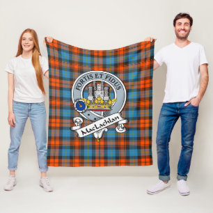 MacLachlan Ancient Clan Badge Tartan Plaid Fleece Blanket
